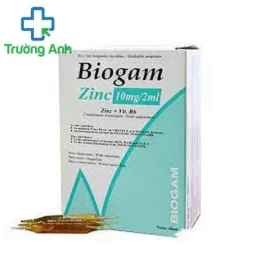 Biogam Zinc 10mg/2ml - Giúp bổ sung kẽm, hỗ trợ điều trị tiêu chảy hiệu quả