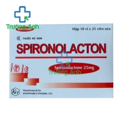 Spironolacton 25mg Khapharco - Thuốc điều trị suy tim hiệu quả