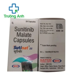 Sutinat 25mg Natco - Thuốc điều trị ung thư hiệu quả của Ấn Độ