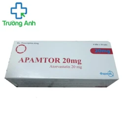 Apamtor 20mg - Thuốc giúp hạ mỡ máu hiệu quả