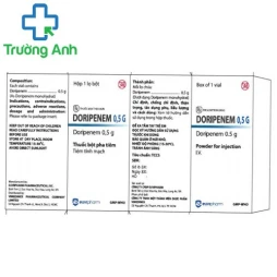 Doripenem 0,5 G MD Pharco - Thuốc điều trị nhiễm khuẩn hiệu quả