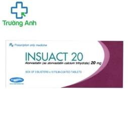 Insuact 20 - Thuốc điều trị tăng cholesterol máu hiệu quả của Savipharm