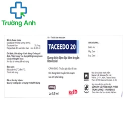 Taceedo 20 - Thuốc điều trị ung thư hiệu quả của Pharbaco 