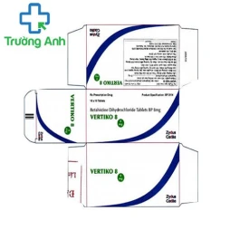 Vertiko 8 - Thuốc điều trị hội chứng Méniére của Cadila Healthcare