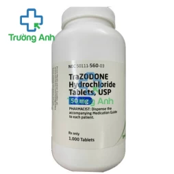 Trazodone Hydrochloride Tablets USP 50mg Teva - Thuốc điều trị trầm cảm