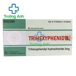 Trihexyphenidyl 2mg Khapharco - Thuốc trị bệnh Parkinson hiệu quả