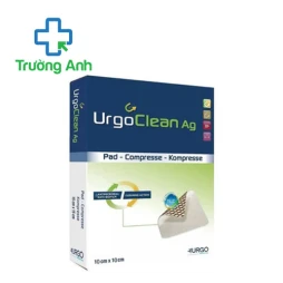 Băng gạc chứa bạc, làm sạch giúp chống lại nhiễm khuẩn cục bộ Urgoclean Ag 10cm x 10cm