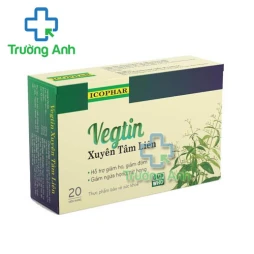 Vegtin Xuyên Tâm Liên - Hỗ trợ giảm ho, đờm, ngứa và rát họng hiệu quả