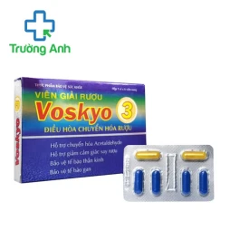 Viên giải rượu Voskyo 3 Quapharco - Hỗ trợ giải rượu hiệu quả