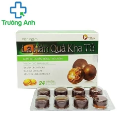 Viên ngậm La hán quả kha tử Vega - Hỗ trợ bổ phế, long đờm, giảm ho hiệu quả