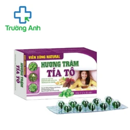 Viên xông Natural Hương tràm tía tô - Hỗ trợ thông thoáng mũi họng hiệu quả