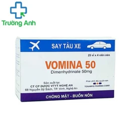 Vomina 50 Nghệ An - Thuốc chống say tầu xe hiệu quả