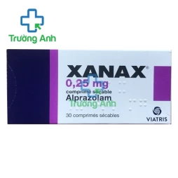 Xanax 0.25mg - Thuốc điều trị hội chứng hoảng sợ, lo âu hiệu quả của Pfizer