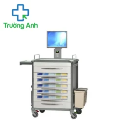 Xe đẩy y tế kèm máy tính JDECF313 chạy bằng pin của Jing Dong